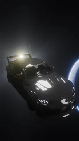 Supra in space #blender #3d #space #car #fyp 