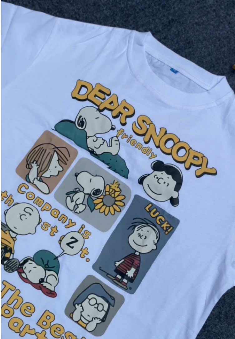 Atasan kaos oversize tebal unisex “ dear snoopy “ #tshirt #kaosoversize #kaosmurah #kaoskeren 