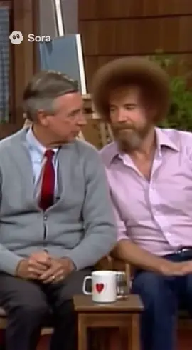 Remember that time that Mr. Rogers got Bob Ross with a classic setup 😂🤣😭 #mrrogers #bobross #fyp #viral #fypシ゚viral 