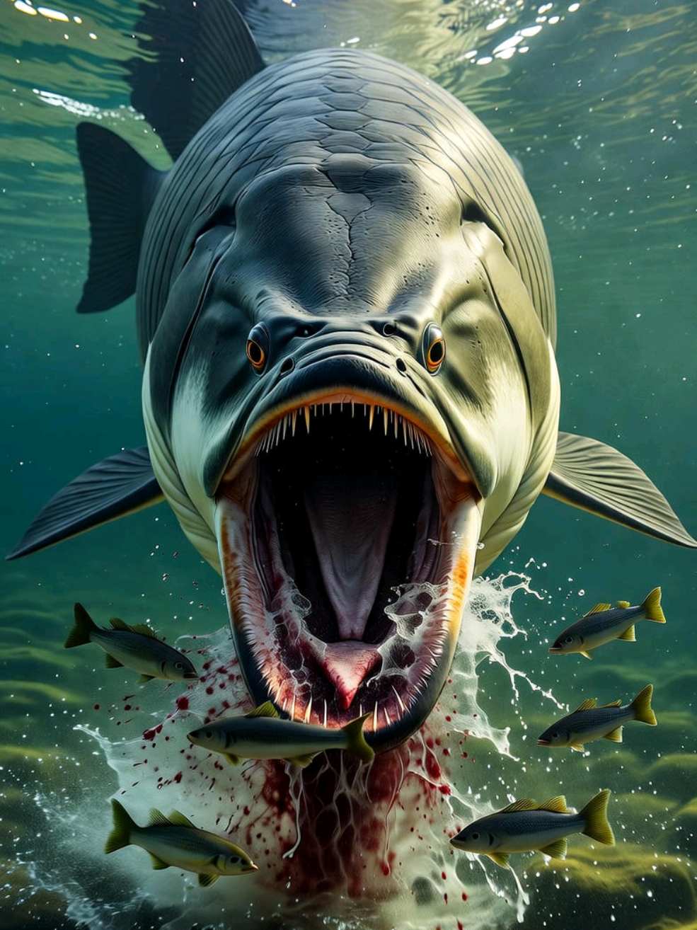 Hunting Monster Arapaima fish. #tamil #facts #tiktok #trending 