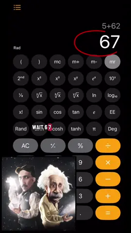 what is this sussy blud doing on the calc’ 🤨🗿 #einstein #fyp #67 #brainrot #diddyblud l tricky tricky number lock 