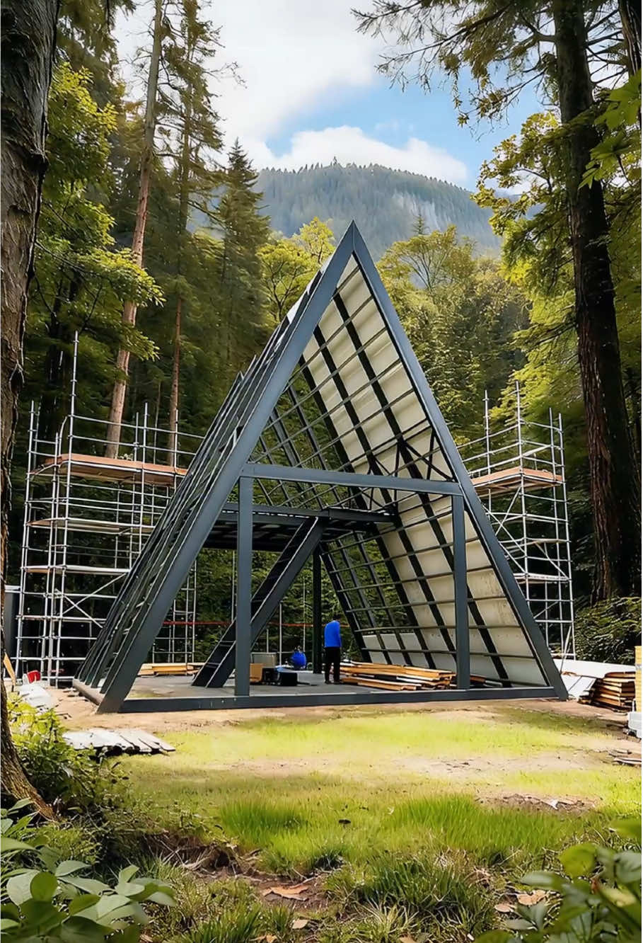 🚀 Your Profitable Cabin Built in 10 Days! #AFrameCabin #TinyHouse #HomeDesign #OffGrid #CustomHome