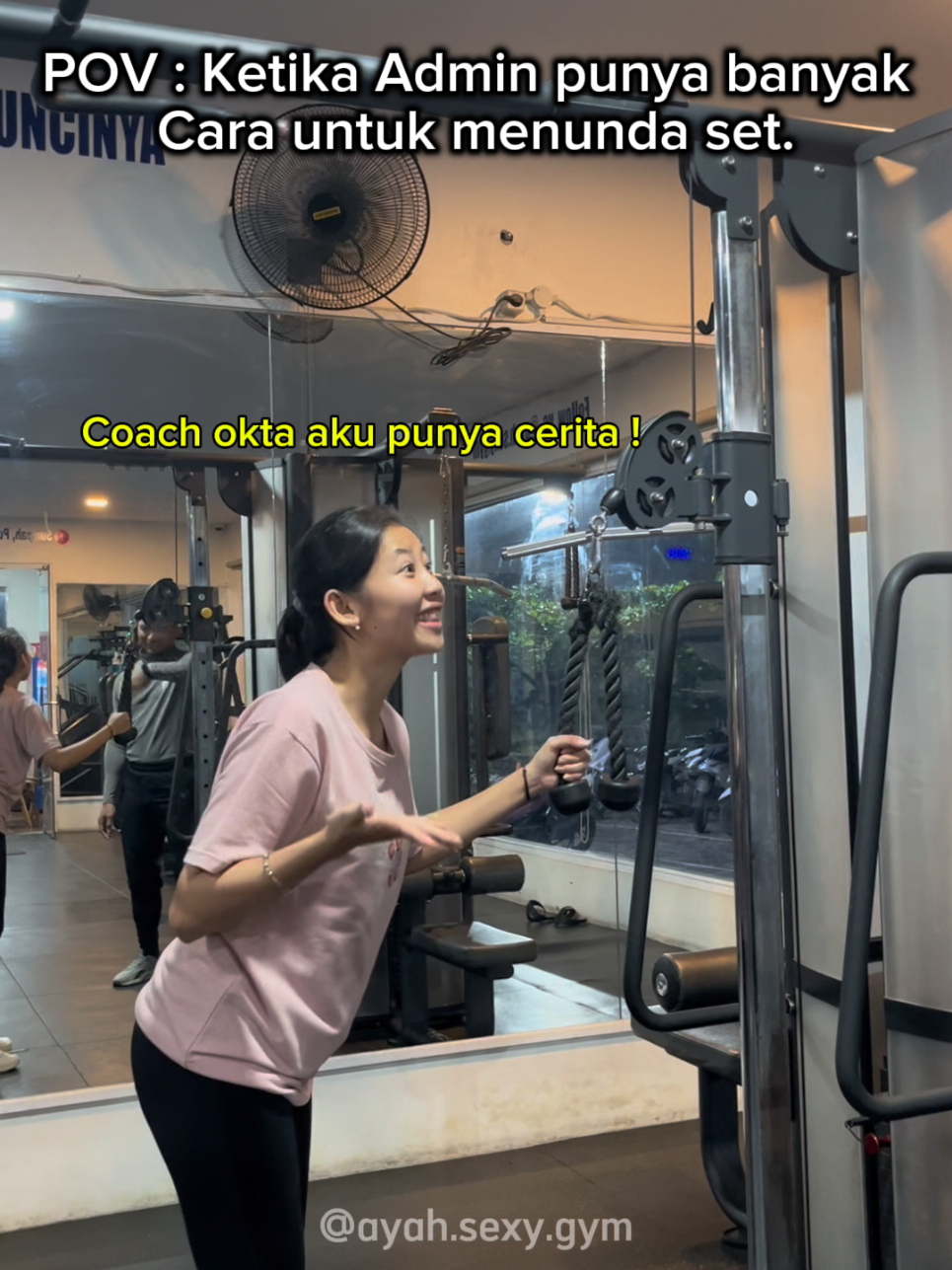 Fokus latihan? Iya, latihan nunda set😂 Komen yang kelakuanya gini juga hihii👇 #dahdiayahsexyaja #gym #kontenhiburan #fyp #gymbekasi 