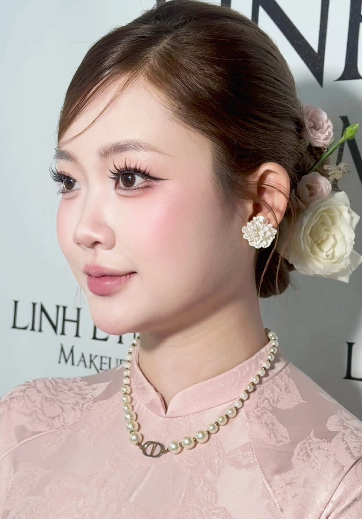 Chiếc make xinh đẹp cho dâu ăn hỏi, dạm ngõ, báo hỷ nè #linhlynhmakeup #xuhuong #tiktok #makeup #makeupviettri 