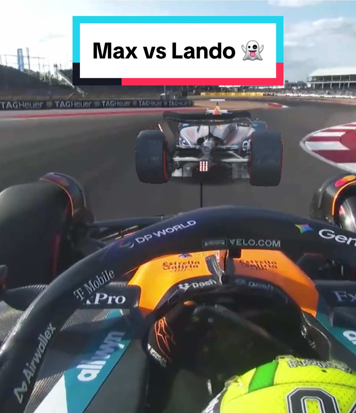 here’s how max and lando’s quali laps compared round the circuit of the americas 👻 #f1 #usgp #maxverstappen #landonorris 