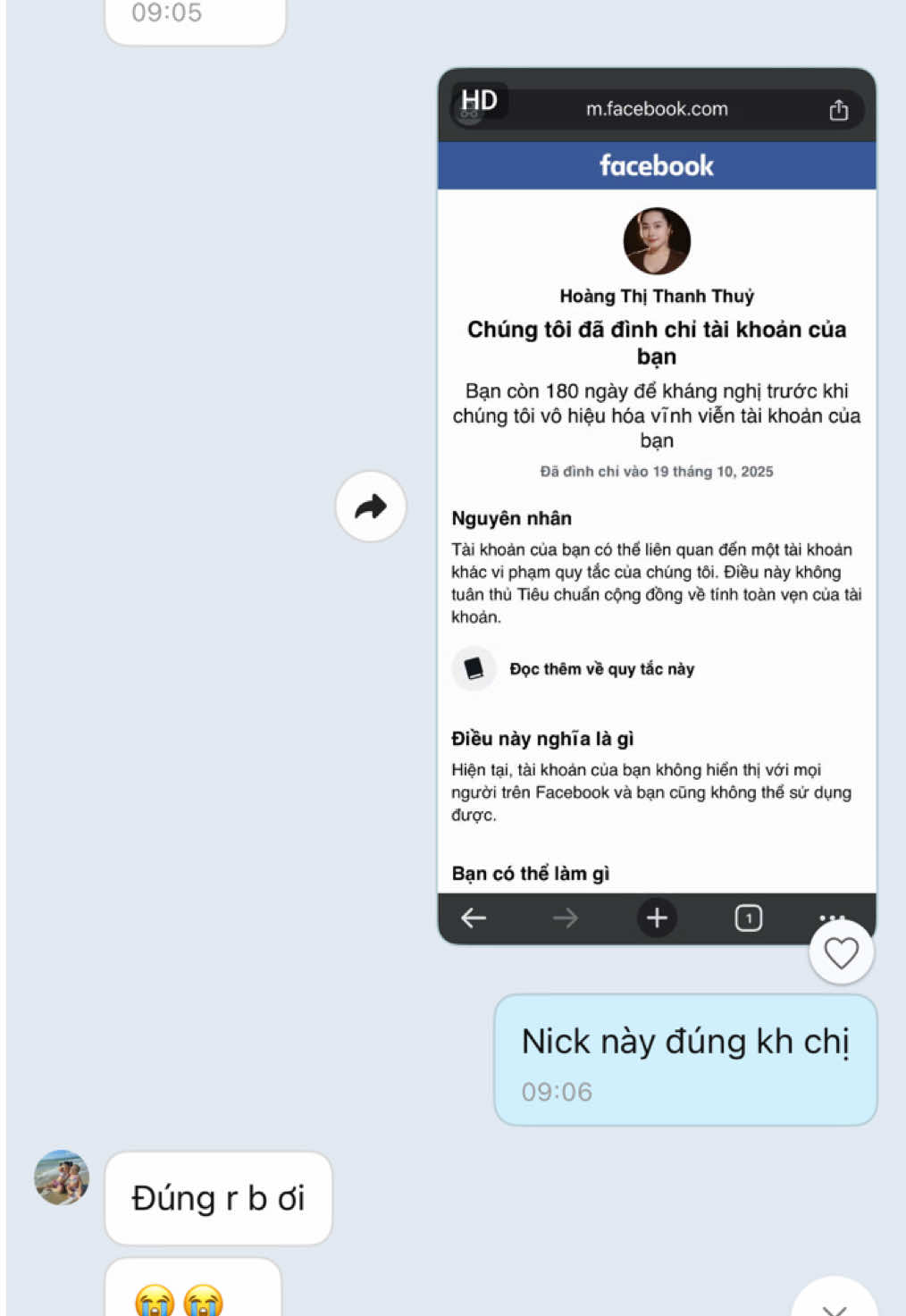 Mở khoá thành công facebook đình chỉ 180 ngày #mokhoafacebook #dinhchi180ngay #xacthuc2yeuto #ketsattimfakebook #dvfb_wuanke 