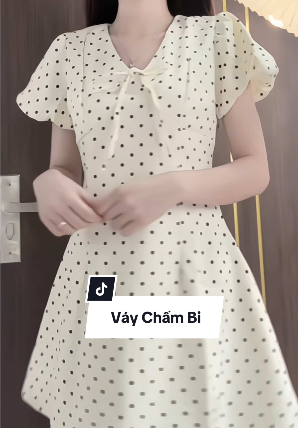 Váy chấm bi 🌹#xuhuong #nganthanthien #vairal #vay #vayxinh 