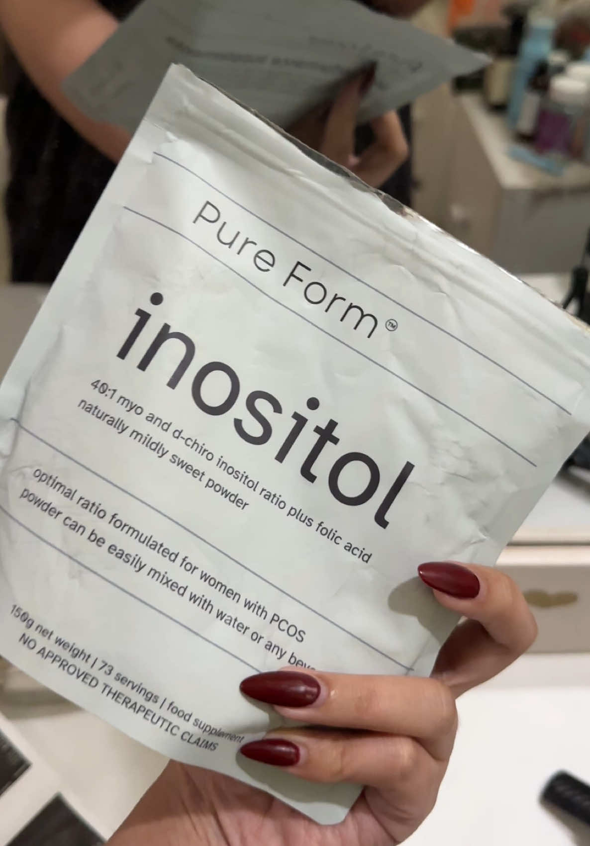 Inositol reminder mga Cysters! 🤍 #SupplementProgress #PureForm #inositolpcos #pcoswarrior #pcossupport @Pure Form 