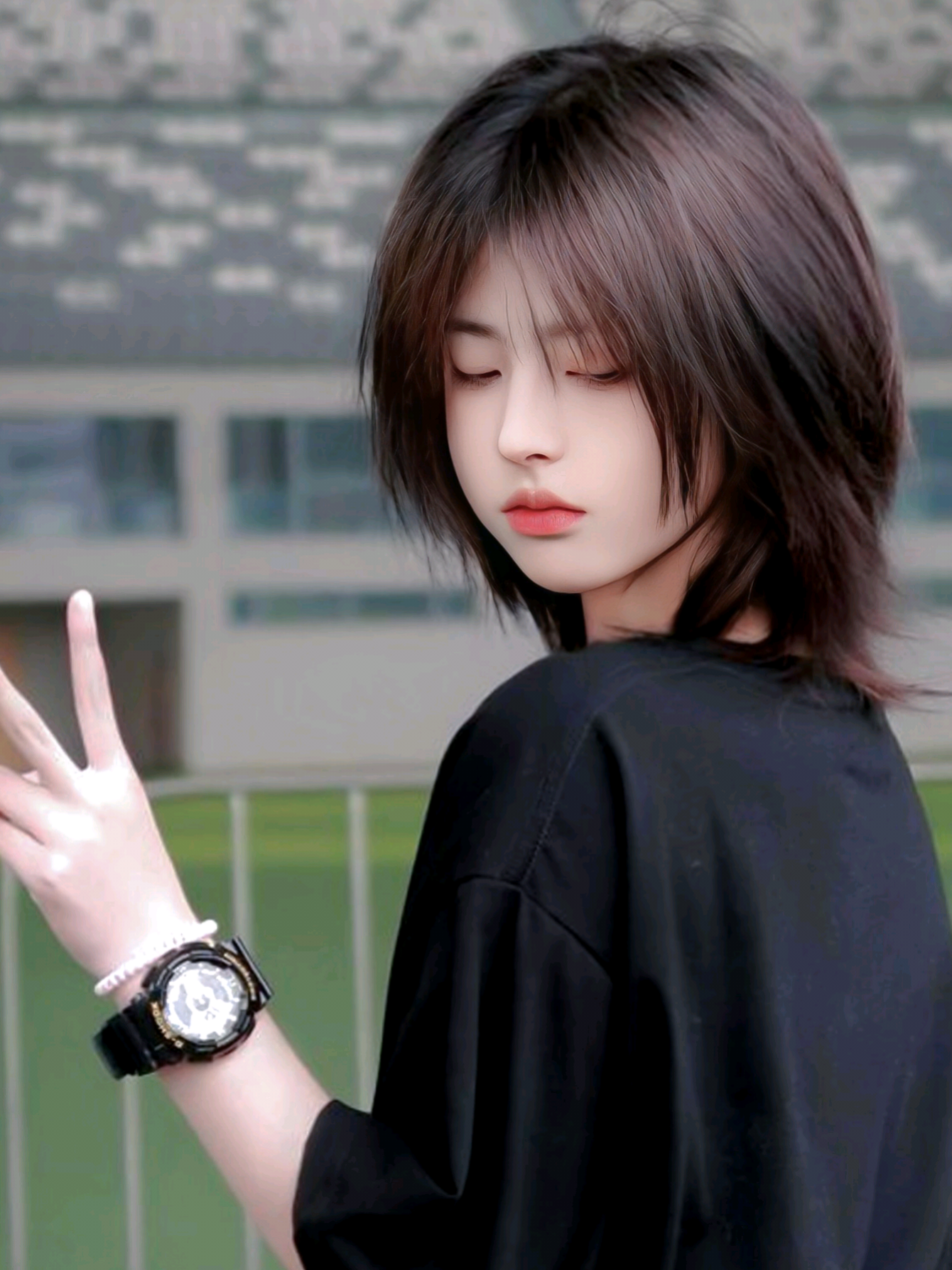 Remember who she was.  #justinaxie #fyp #hairstyle 