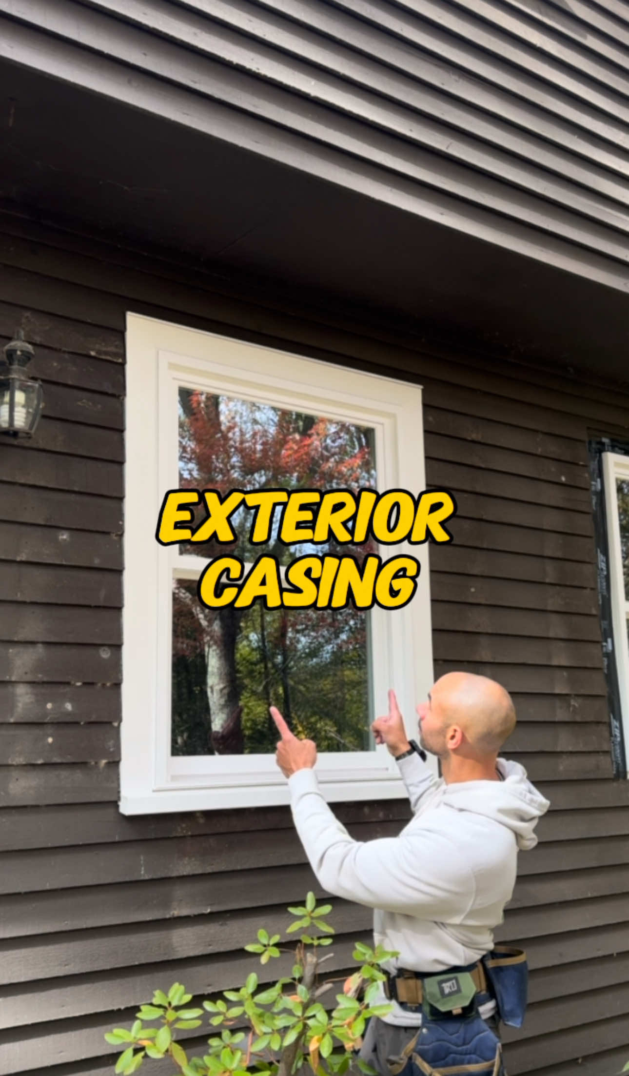 PVC window casing. #remodel #construction #contractor #DIY #carpenter   