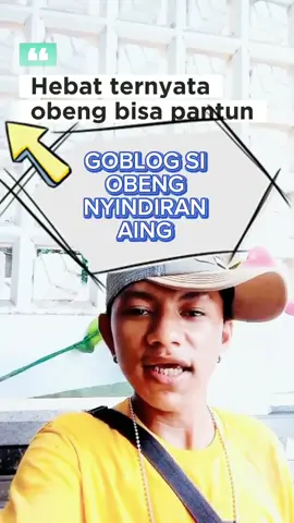 #semuaorang Obeng ternyata bisa pantun 