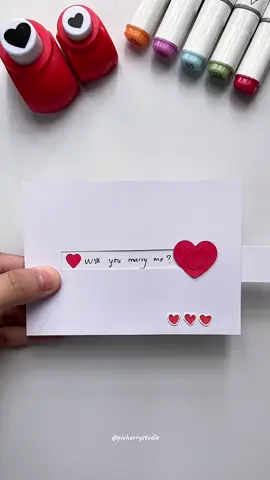 DIY Love Card 💌#DIY#fyp 