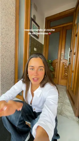 ig andreadomin_ reaccionando al coche de mi hermano 🫡 #coches 