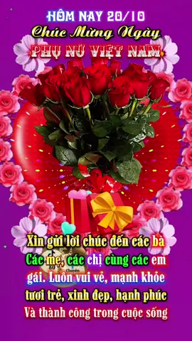 #🔶️🌸⚘️⚘Chúc mừng ngày phụ nữ việt nam 20/10...⚘️⚘️ #TikTokAwardsVN #CapCut 