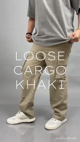 Cargo biasa aja dah keren, ini cuttingan loose fit bikin makin keren lagi derrr  #malibuclothing #cargopants 