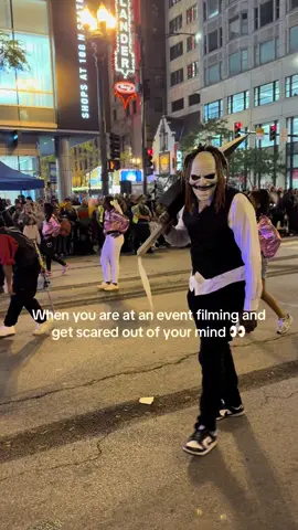 Annual Arts in the Dark Parade did not disappoint. Yes I was there filming content, yes I got scared out of my mind #spookyseason #artsinthedark 