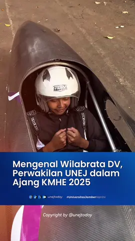 Salah satu wakil mobil hemat dalam ajang @kmhe.2025 dari Universitas Jember oleh @unej.otomotif bernama Wilabrata DV 🙌 #unejtoday #universitasjember #kmhe2025 