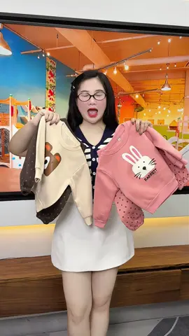 Bộ nỉ bé #thoitrangtreem #bobegai #thoitrangdep 