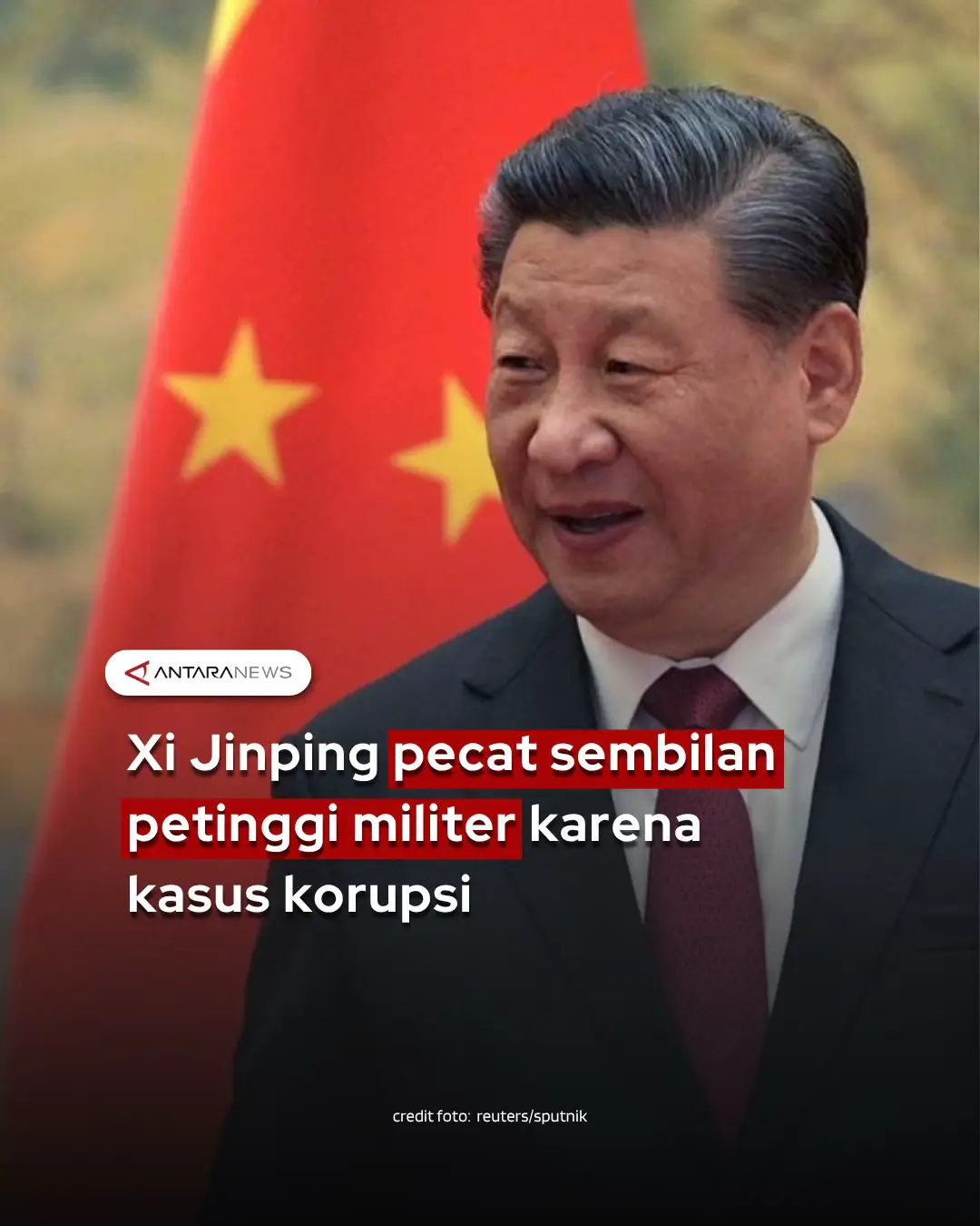 Pemerintah China mengumumkan telah memecat sembilan petinggi militer, satu di antaranya adalah anggota Politbiro, dari keanggotaan Partai Komunis China (PKC) maupun Tentara Pembebasan Rakyat (PLA) karena melakukan korupsi. Salah satu nama besar yang dipecat adalah Jenderal He Weidong, pejabat tertinggi kedua di militer China sekaligus Wakil Ketua Komisi Militer Pusat.  Pemecatan ini menjadi kasus besar pertama yang melibatkan pejabat Komisi Militer Pusat sejak era Revolusi Kebudayaan 1966-1976. Selain He, terdapat delapan perwira tinggi lainnya yang juga diberhentikan dari jabatan mereka.  “kesembilan orang tersebut secara serius melanggar disiplin Partai, diduga terlibat dalam kej4h4t4n jabatan serius dengan jumlah yang sangat besar, sifat yang sangat serius dan berdampak sangat buruk,