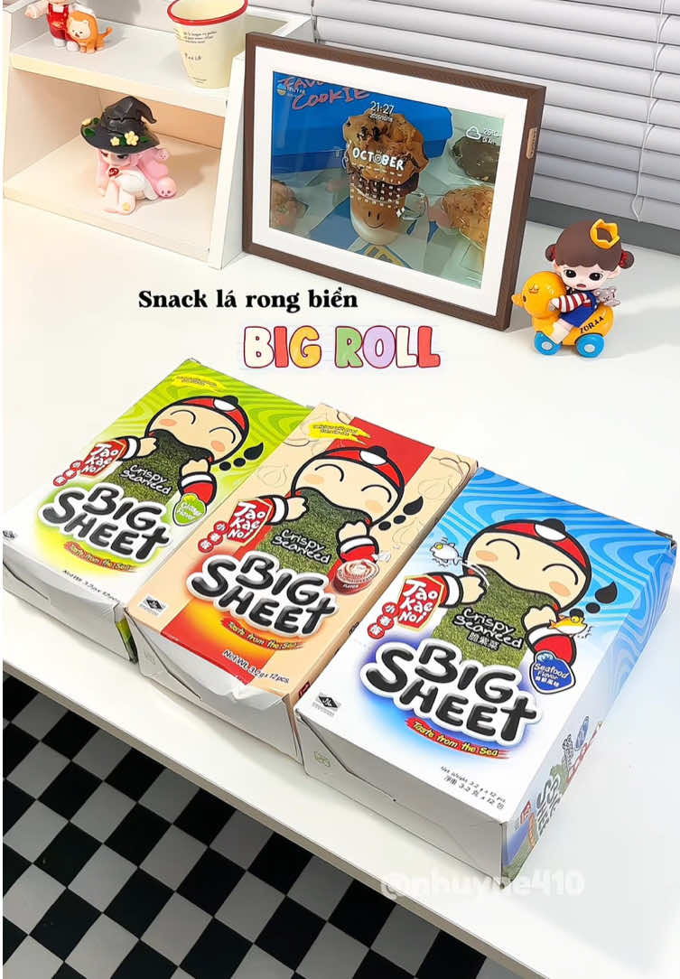Tậu combo 3 hộp được t.ăng hộp 6 thanh snack rong biển #snackrongbien #rongbientaokaenoi #anvat #xuhuong #nhuyne410 