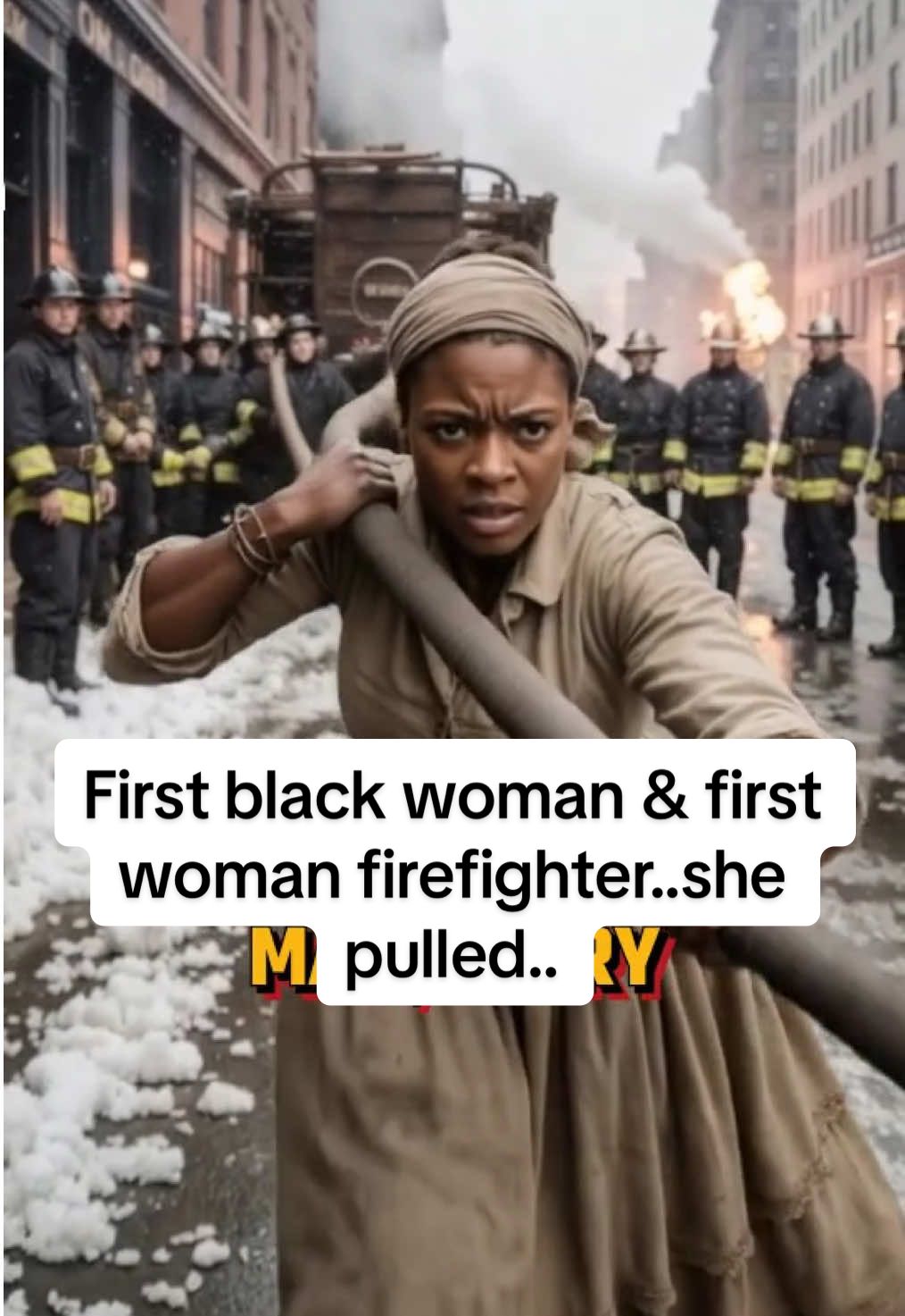 First black woman firefighter & first woman firefighter U.S. Molly Williams untold story Black history not taught in schools	 untold black history hidden black history facts black historical figures Molly Williams black firefighter hidden slavery truths U.S. history unknown black historical facts black historical facts first black woman firefighter #blackhistoryfacts #historytok #blackexcellence #blackhistory #hiddenhistory 
