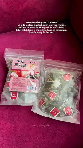Peach oolong tea ni sedap tau! Consistency is the key. #oolong #oolongtea #tea #fyp #healthylifestyle 
