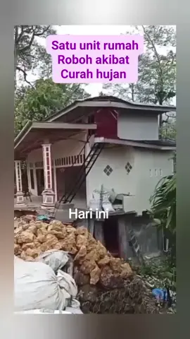 efek hujan hari ini satu unik rumah korban Longsor#pengikuttiktok #viraltiktok 