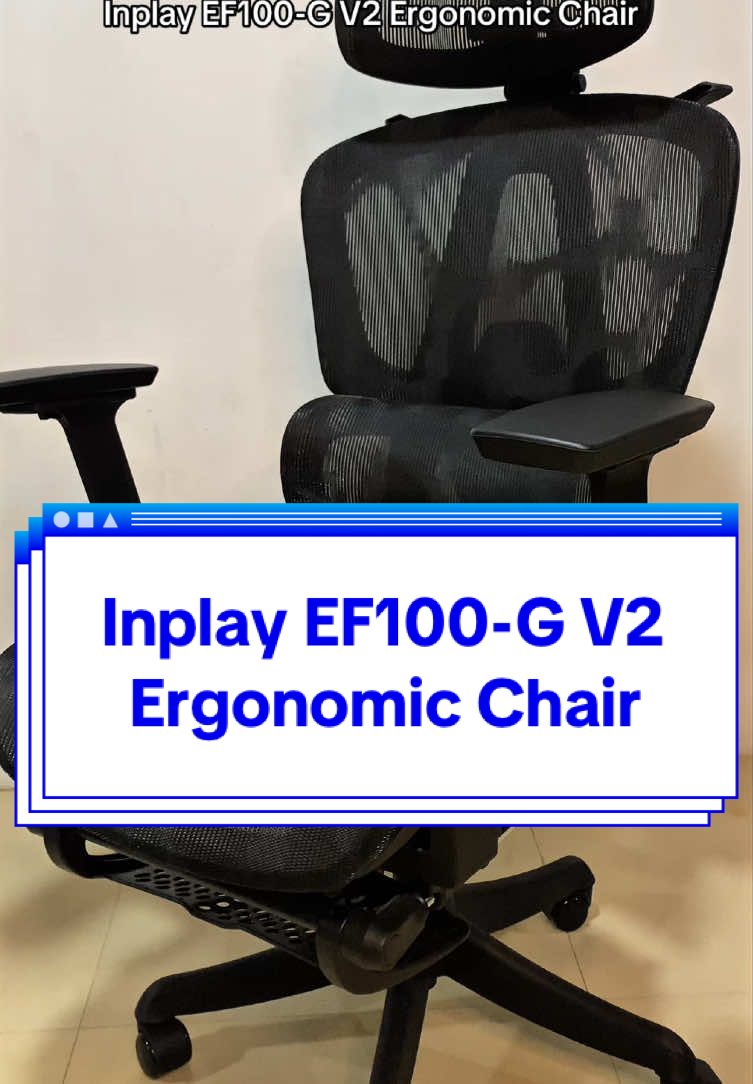 Inplay EF100-G V2 ergonomic chair. #inplay #gamingchair #ergonomicchair #GamingSetup #computerchair 