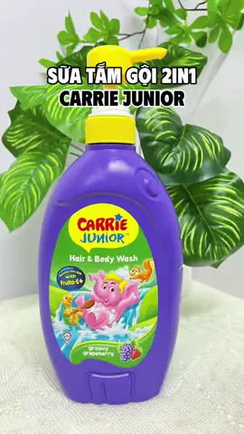 Sữa tắm gội 2in1 Carrie Junior thơm kẹo ngọt mùi trái cây tự nhiên#suatam2in1 #carriejunior #suatamtraicay 