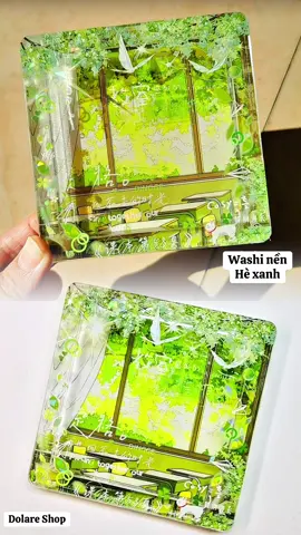 Washi nền Hè xanh có sẵn nha🥳🥳 #tranhcatchay #handmade #washi #fy #viral 
