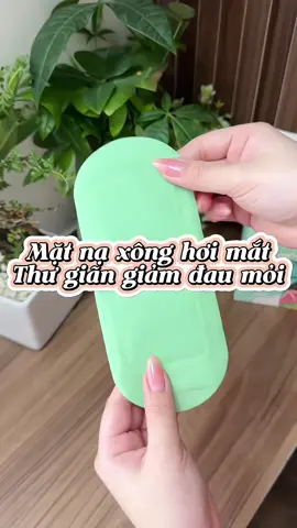 Đắp nó ấm lên mắt dễ chịu lắm mấy bà. Nào khó ngủ mấy bà đắp lên thư giãn dễ ngủ nè #matnaxonghoimat #thugian #matnamatthugian 