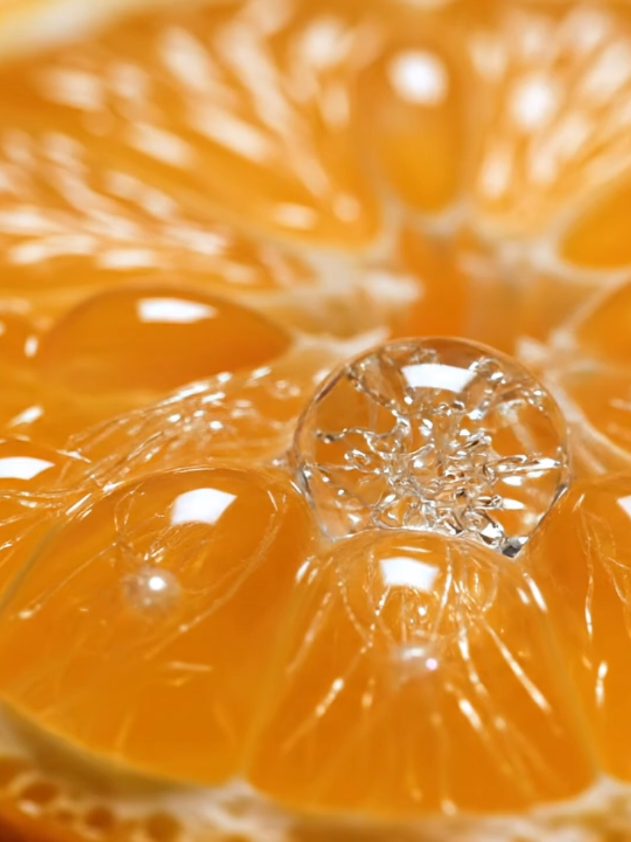 ガラスオレンジの粒を掴む🍊 #gemini #ai動画 #asmr #asmrsounds #ガラス 