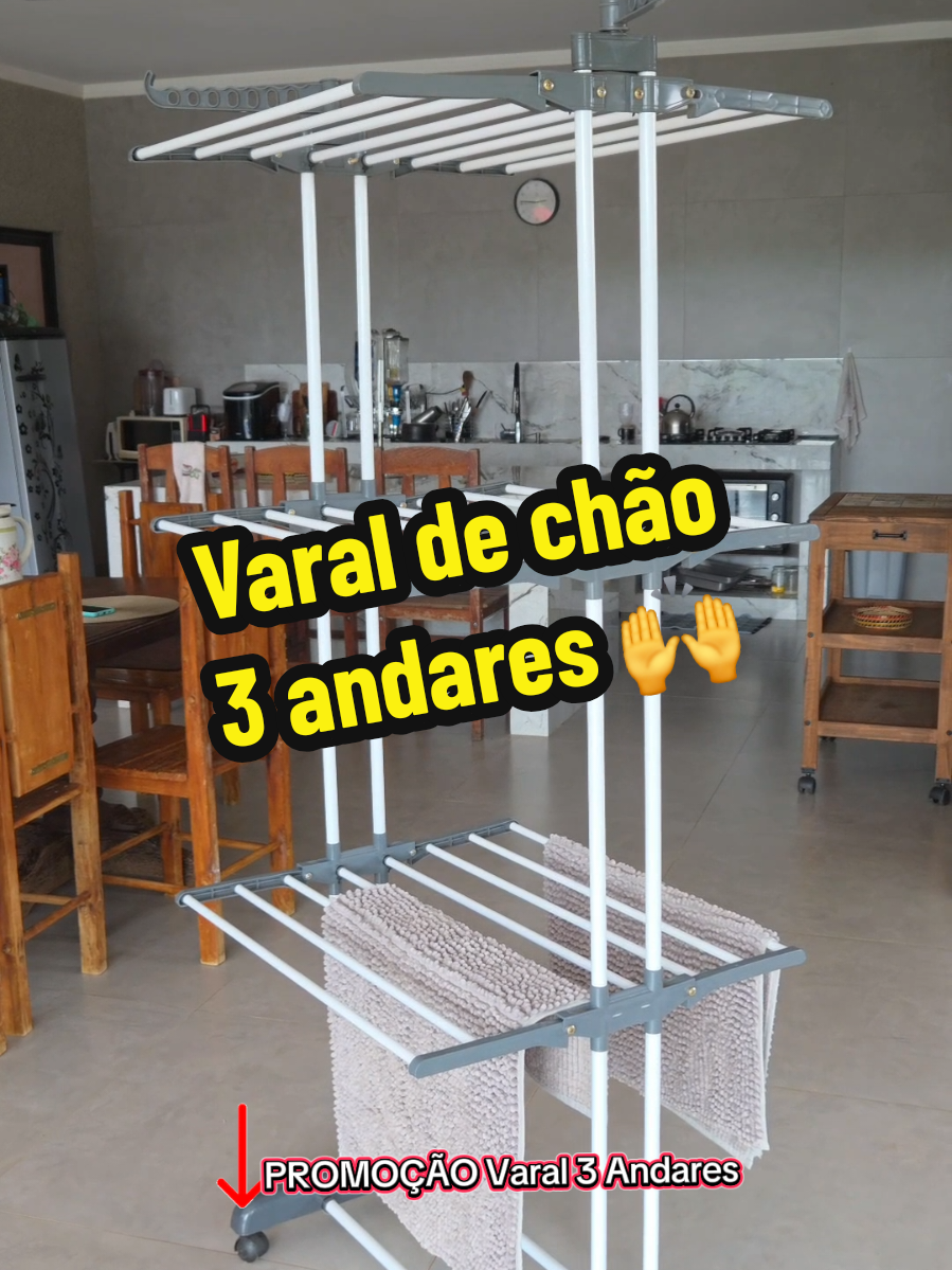 Varal de chão 3 andares! #varal #utilidadesdomesticas  #creatorsearchinsights  Varal de chão.