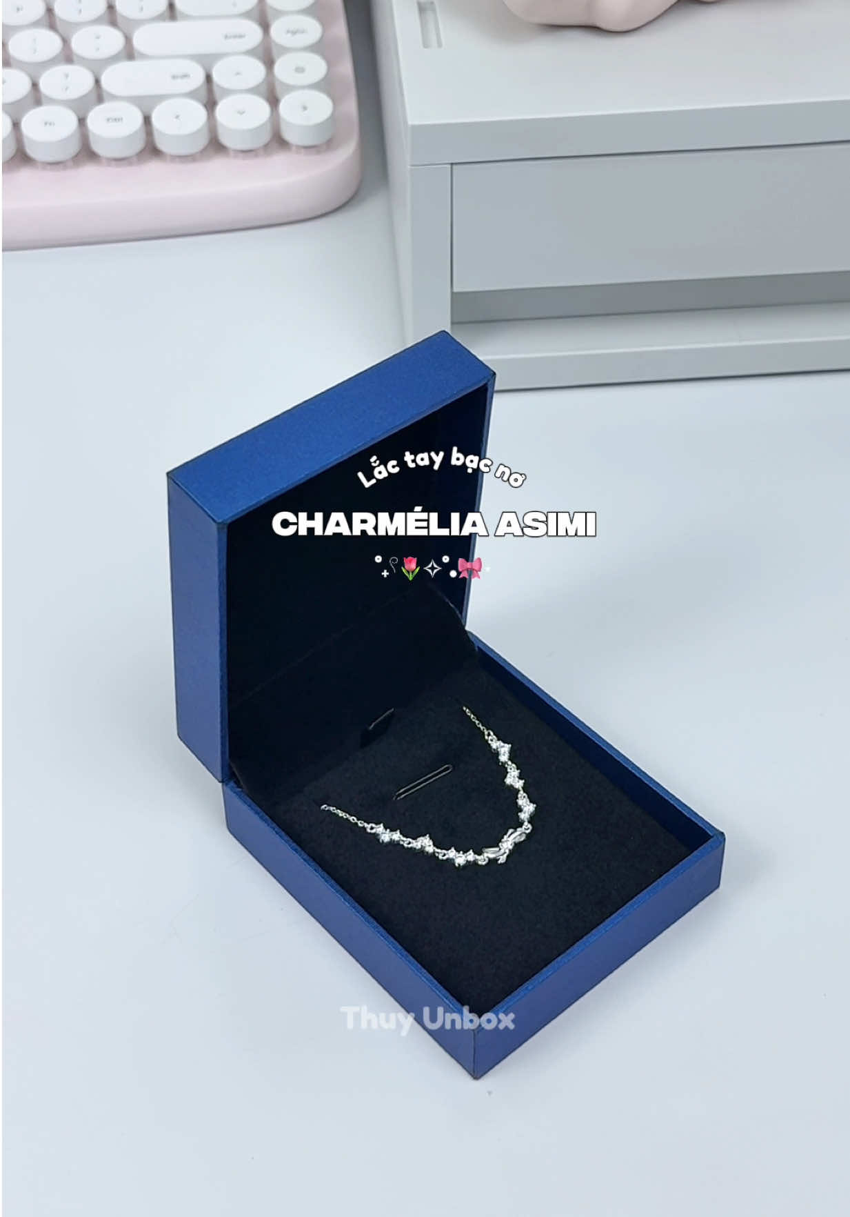 Lắc tay bạc nơ Charmélia Asimi #asmi #lactaybac #charmelia #quatang #coquette 