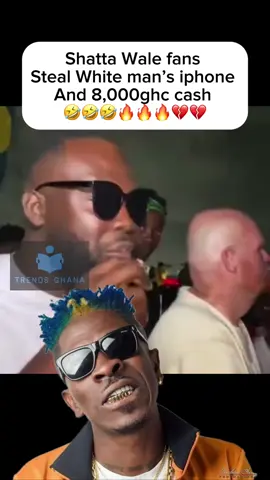 Shatta Wale fans steal white man’s iPhone and 8,000ghc cash 