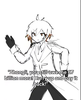 Don't look at his face. #GenshinImpact #animation #zhongli #fypp #zhongligenshinimpact 