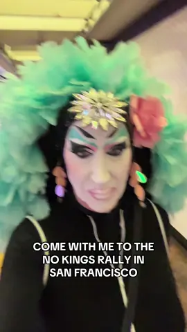 San Francisco turned out in the tens of thousands for the #nokings rally and peaceful protest. No violence, no weapons, only sunshine, line dancing, brilliant signs, passion, joy, and humans who love America and want to save democracy. #fyp #peacefulprotest #sanfrancisco 