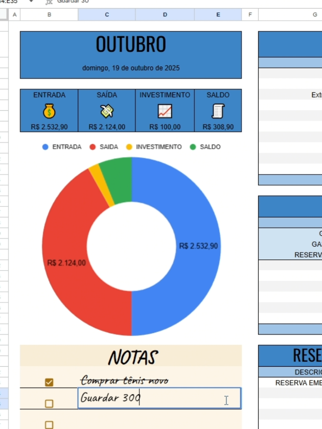 Link da planilha comigo 😉#planilhafinanceira #planilhas #organizacao #financetiktok 