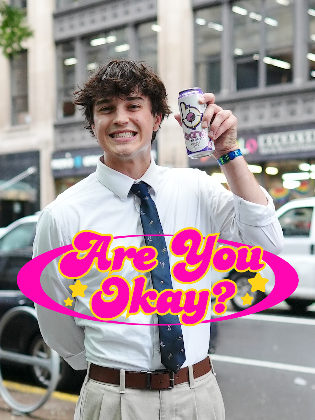 'wanna @bangenergy?' ⚡️ #brandpartner  (with @briannamoralesx + @greysonhoelzel)  #areyouokay #situationship #energydrinks