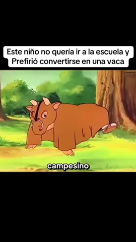 Este niño no quiera ir a la escuela y le pide a este campesino que lo convierta en vaca #entretenimiento  #animation  #cartonnetwork  a#shorts  /#shorts  a