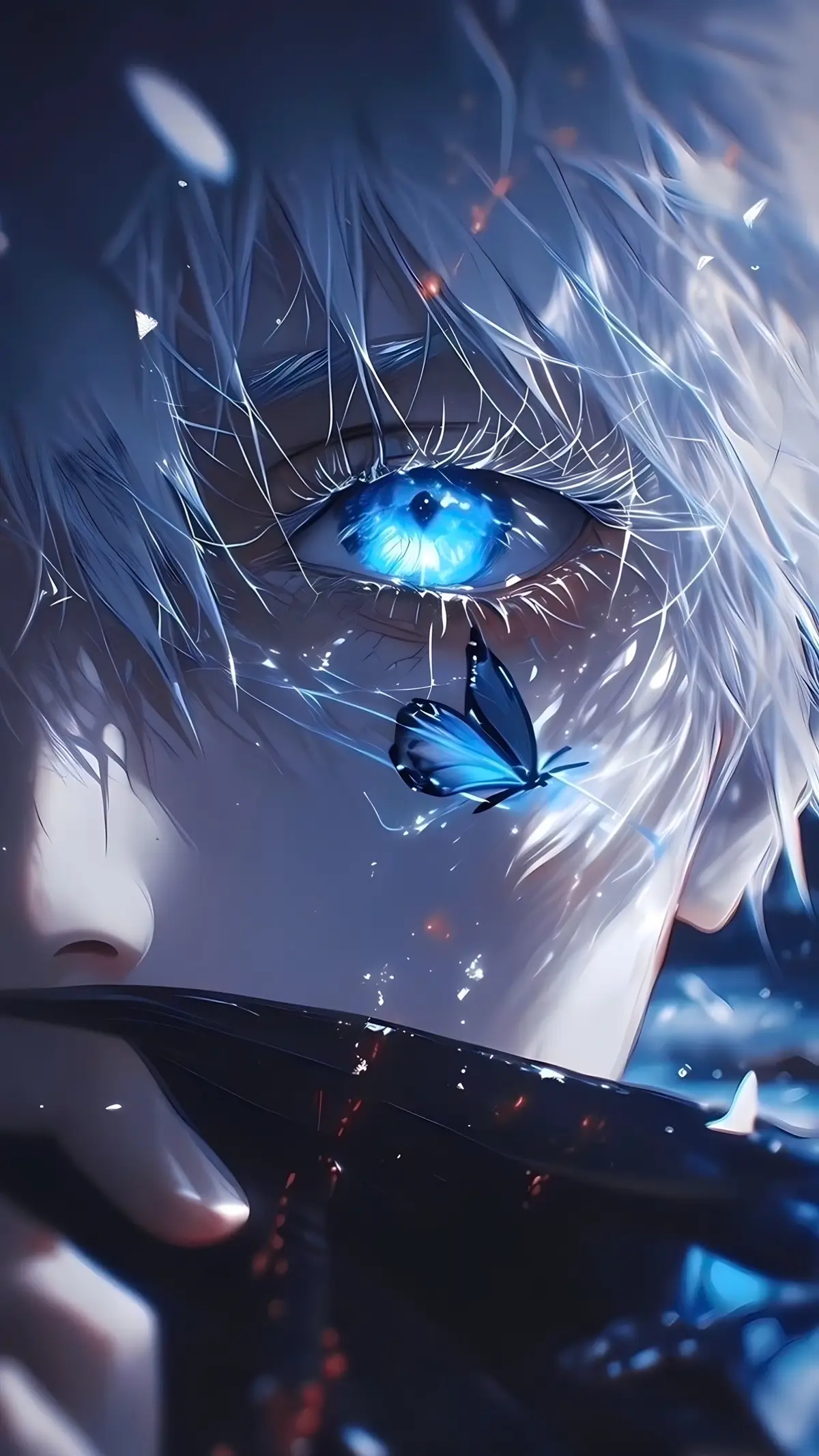 Vừa đẹp, vừa mạnh, vừa ngầu cho tới khi thầy 1/2  #wallpaper #jujutsukaisen #gojo #gojousatoru 