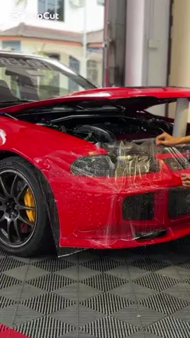 Mitsubishi Evo 3 front bumper — fully protected with PPF 💎 Smooth finish, perfect shine 🛡️ Evo3#MitsubishiEvo #JDM #PPF #RaceReady #SasWrapStudio   