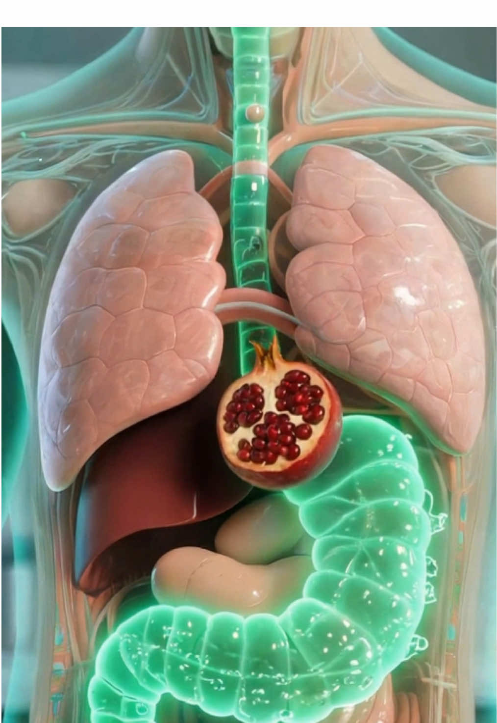 Human body stomach reaction about Anar. Healthcare, bodyreaction, videos, medicalanimation, viralvideo, trendingvideo,TikTokvideo, stomachreaction,aiart,foryou, healthawareness, #anatomy #3danimation #digestivesystem #humanbody #healthcare