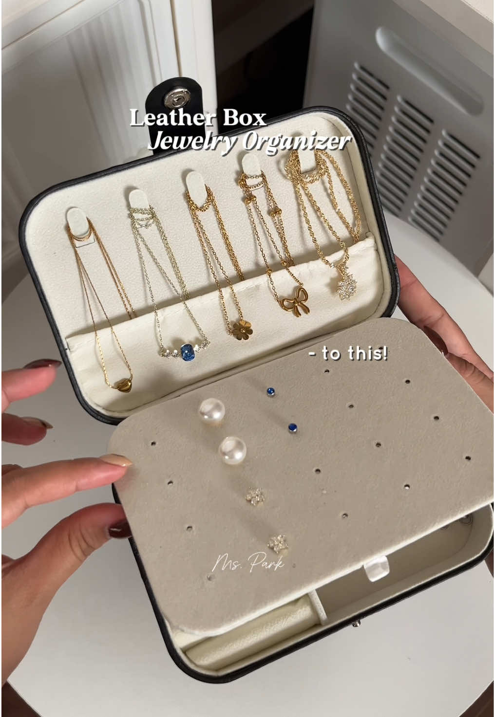 a must-have to organize your accessories #jewelrybox #jewelryorganizers #boxorganizer #accessoriesjewelry #jewelrystorage 