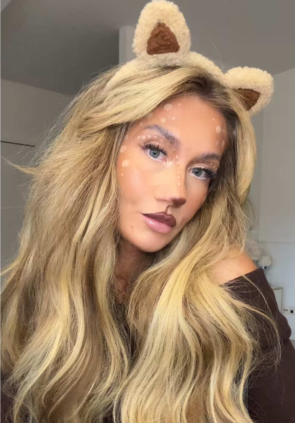 Bambi makeup🤎#bambimakup#haloweenmakeup #haloweeninspiration  