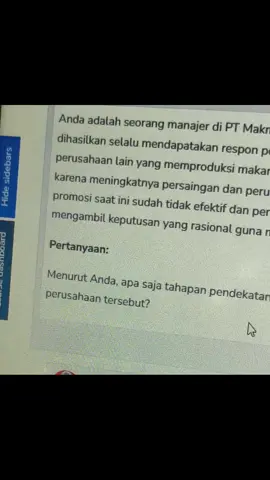 maaf gugup soalnya jadi manajer 🙏 #mahasiswa #ut #tuton #manajemen 