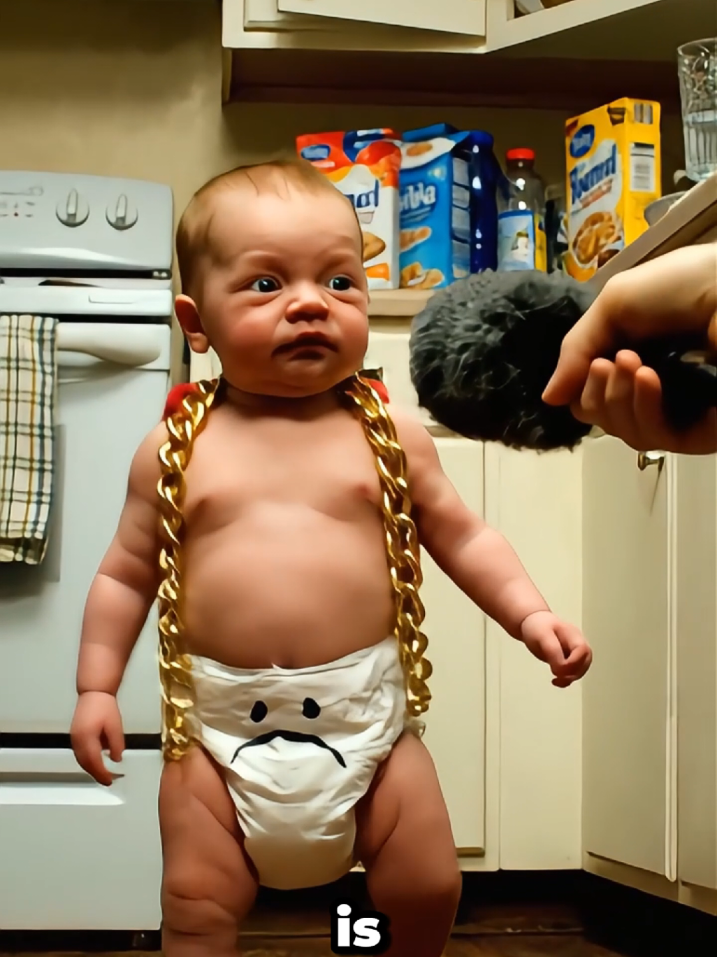 Dry pasta and tap water baby is so poor 😞  #ai #funnybaby #fyp #veo3 #baby 