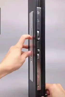 khóa lùa tay âm bản bé cho nhôm hệ 55#cuanhom #khoa #cualuaslim 