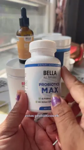 Bella All Natural Probiotics MAX Day - 8 Probiotic Strains & 60 Billion CFU per Serving for Healthy Living - 60 Capsules