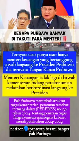 Kenapa Purbaya banyak di takuti para Menteri #purbayayudhisadewa #menkeupurbaya #menkeuindonesia #kabinetmerahputih #nkri #trendingtopik #terbaru #viral #trending #beritaindonesia #hotnews #news #fyp